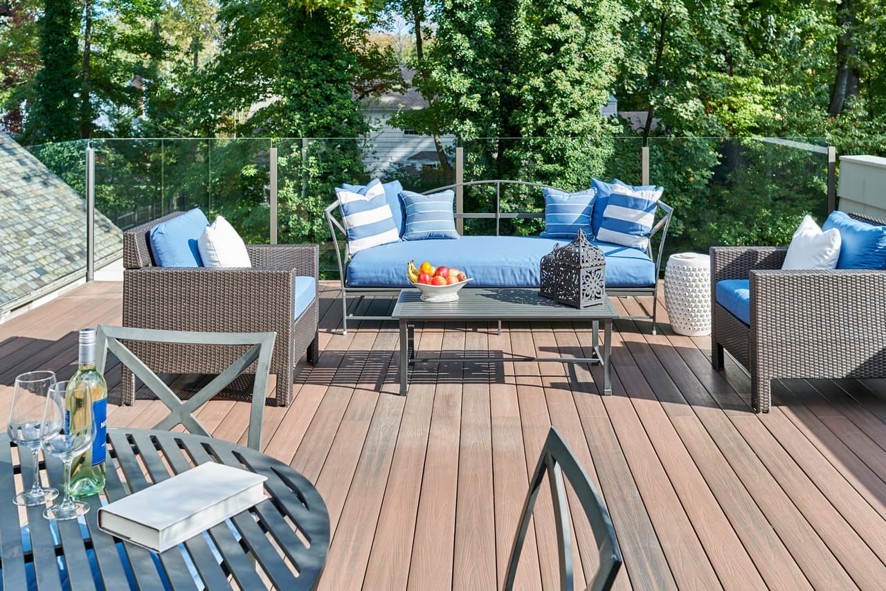 Upper deck in a whole-home renovation and addition in Westfield, NJ