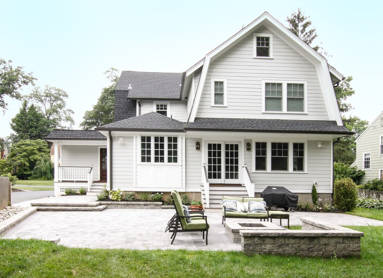 Exterior back in a project in Westfield, NJ