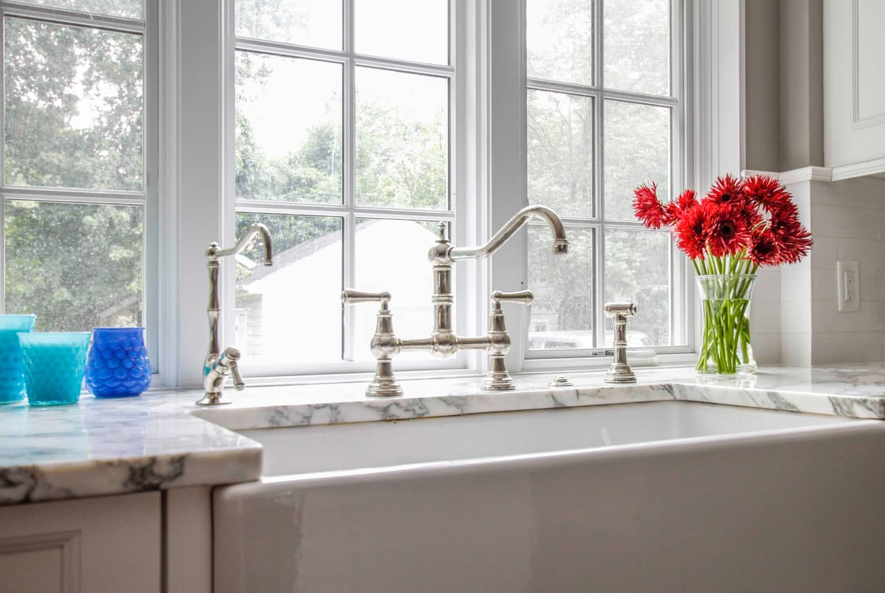 Kitchen faucet in a project in Westfield, NJ