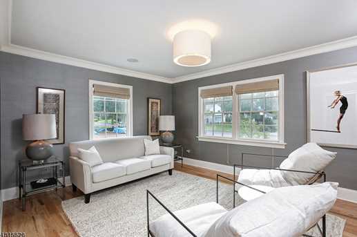 Living room in a whole-home renovation and addition in Westfield, NJ