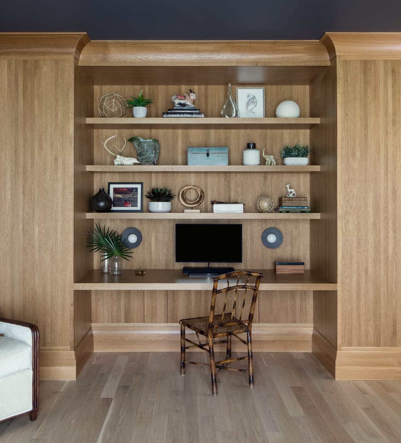 Office builtin in a custom new construction home in Westfield, NJ