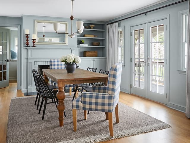 Dining Room renovation in Westfield NJ home with modern farmhouse style