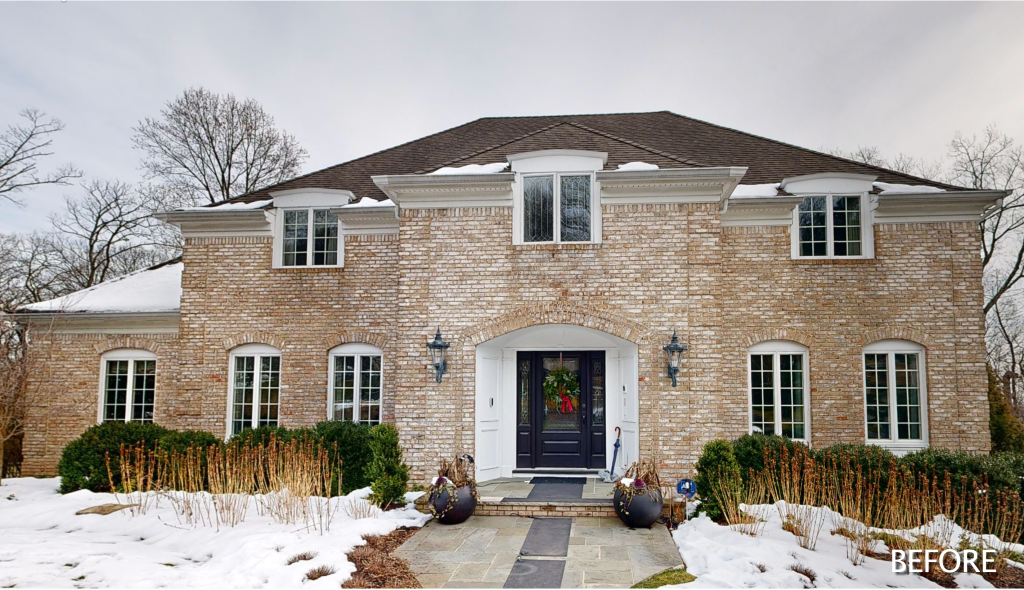 Front exterior existing home